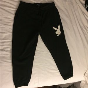 Playboy sweat pants joggers black